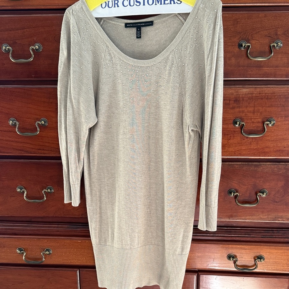 White House Black Market Tan Sweater